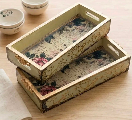 Artisan Floral Trays