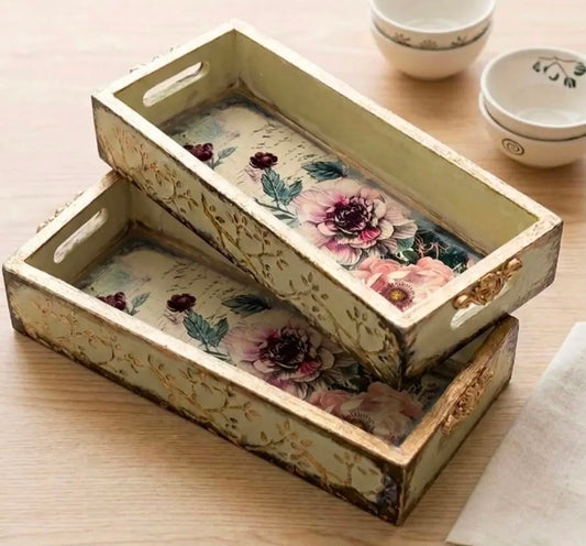 Artisan Floral Trays